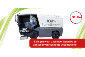 3 dingen waar u op moet letten bij de aanschaf van een straatveegmachine